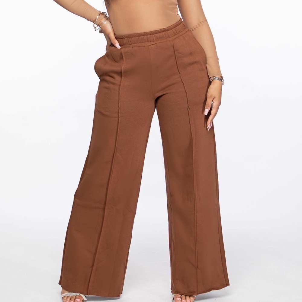 Oversized wide leg sweats